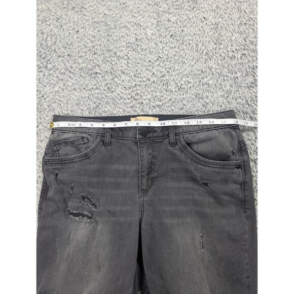 Democracy Jeans Women 10 Black Ab Technology Skinny Distressed Normcore Casual - Picture 6 of 10